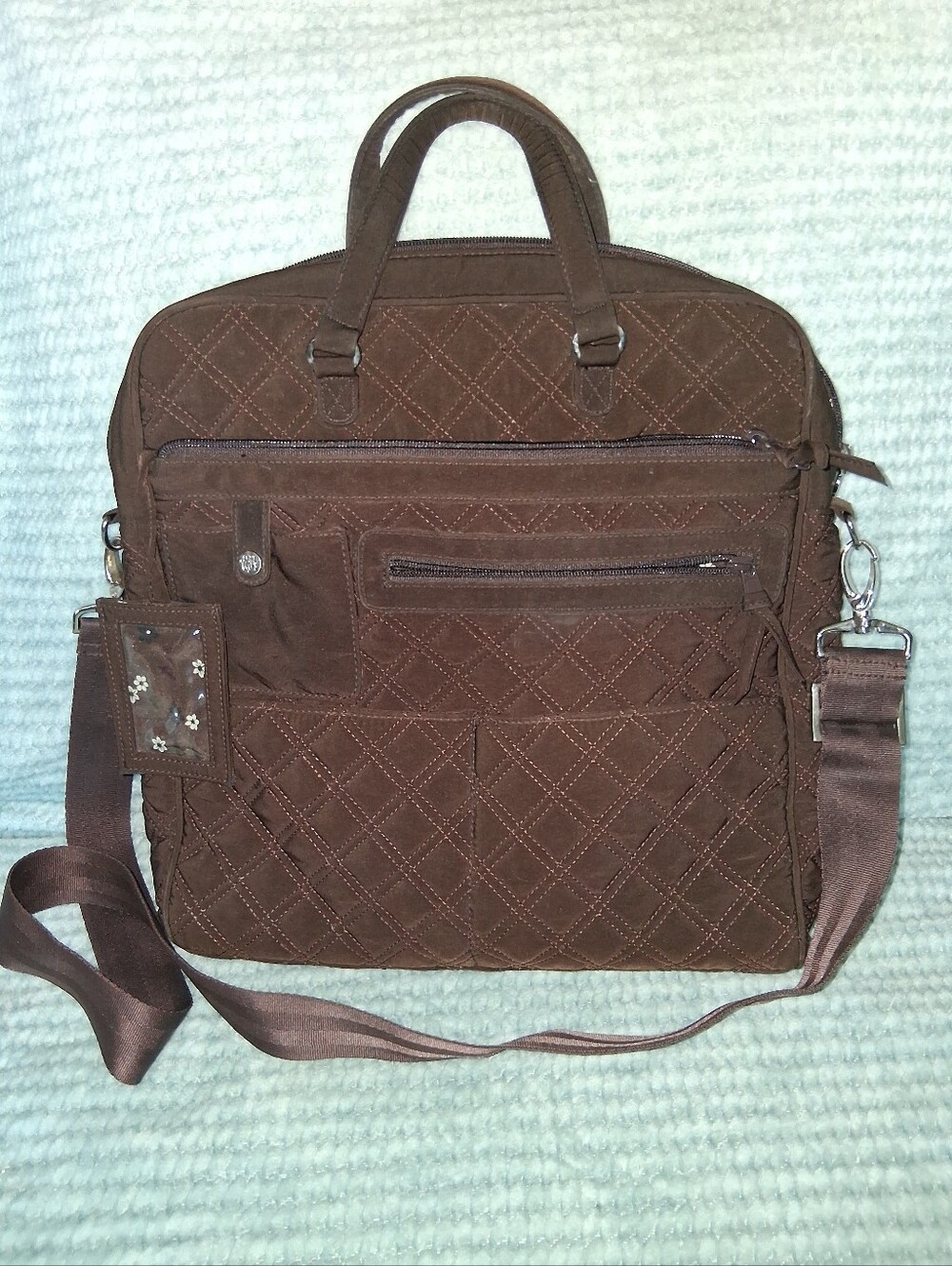 Vera Bradley Quilted Laptop Tote Bag